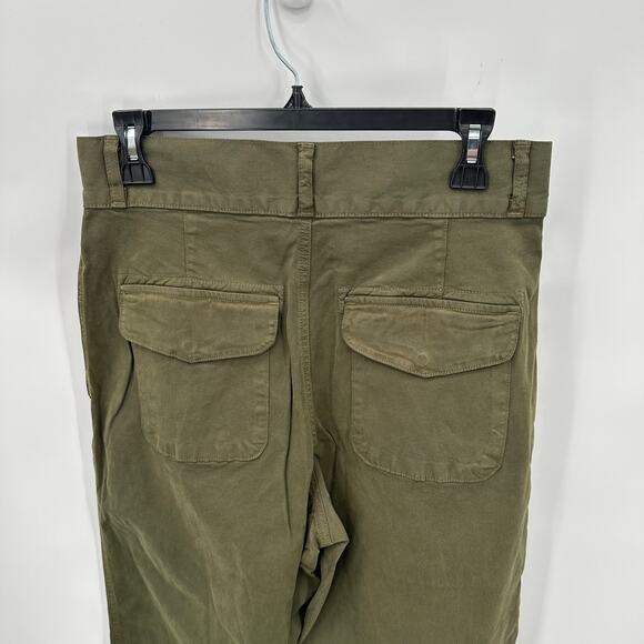 EDWIN NWT Isla Olive Green Pleated Barrel Trouser Pant // 30 - Picture 11 of 13